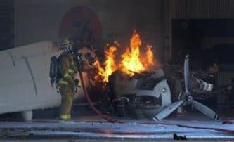 Small Plane Fire